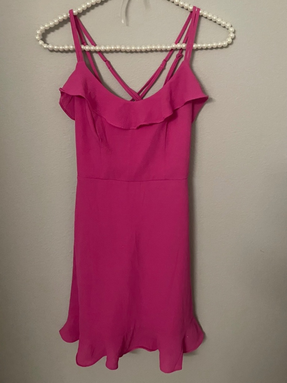 Hot Pink Ruffle Dress